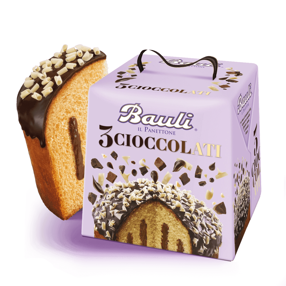 Bauli Panettone 3 Cioccolati 750g - panettone-tre-cioccolati